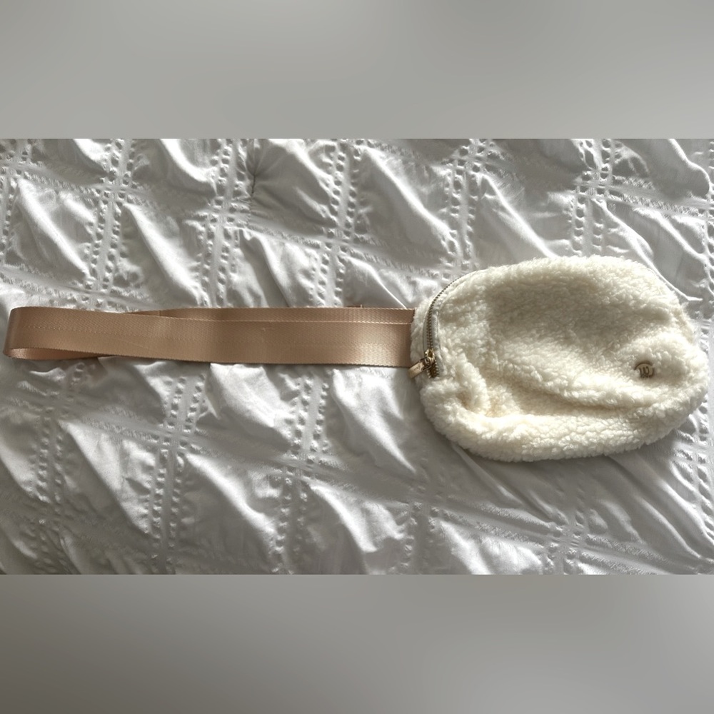 Wantable sherpa crossbody pouch